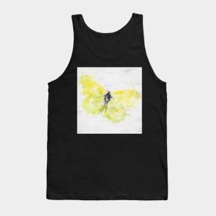 There is a Yellow Butterfly in the Garden! Tank Top